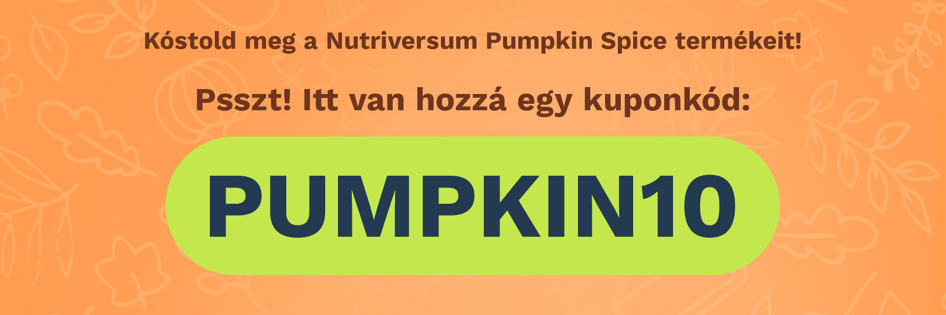 pumpkin spice kupon