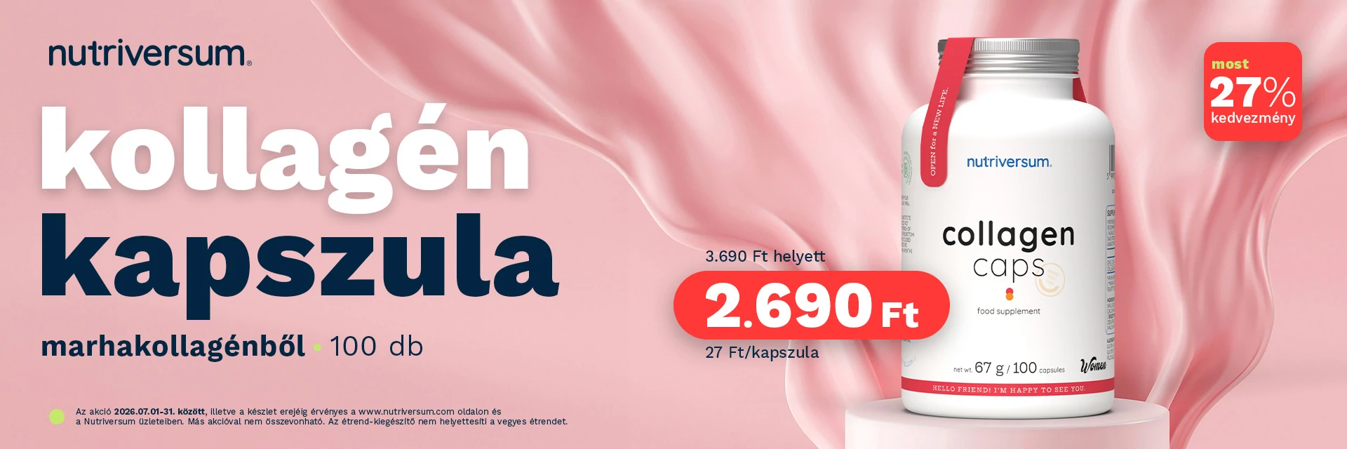kollagén kapszula akció