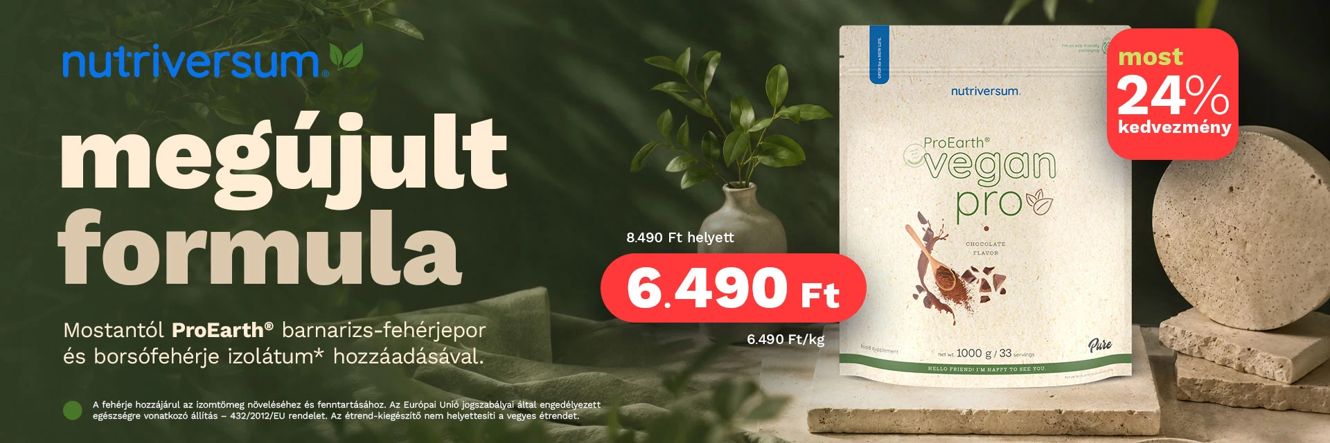 Vegan Pro ProEarth® fehérjepor akció