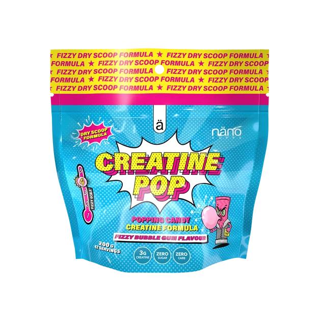 Creatine Pop fizzy bubble gum